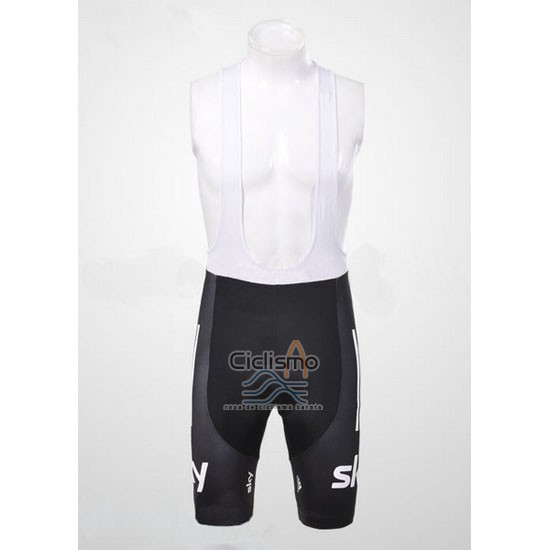 Sky UCI Mondo Campione Ropa Ciclismo Culotte Corto 2012 Hombre Mangas Cortas Rosso y Blanco